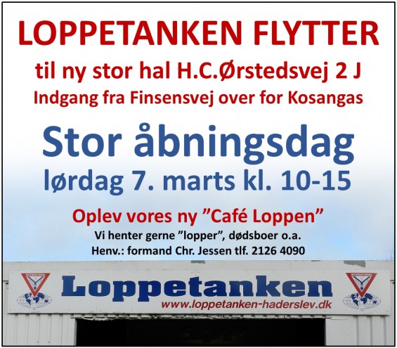 Annonce Loppetankens åbning